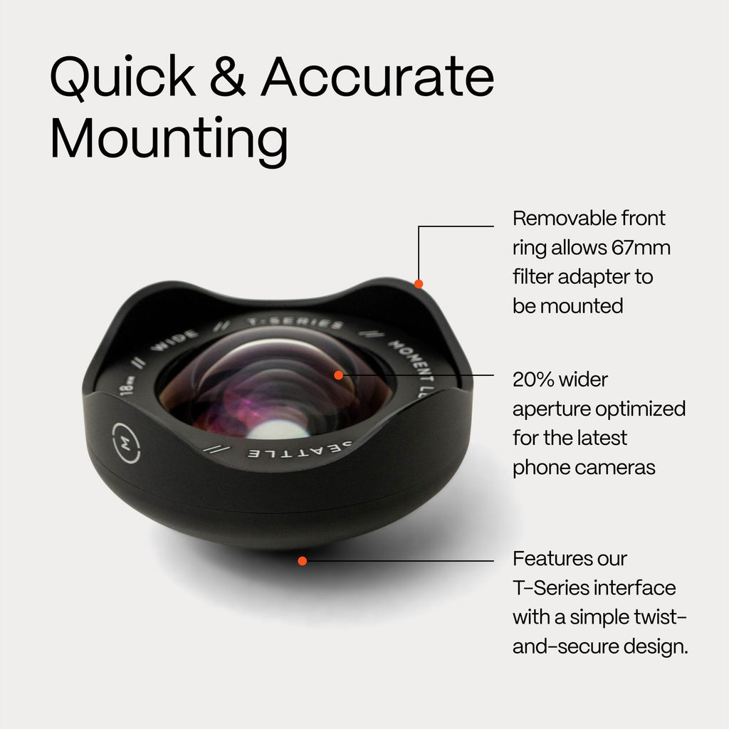 Moment 18mm Wide Mobile Lens | T-Series - Storming Gravity