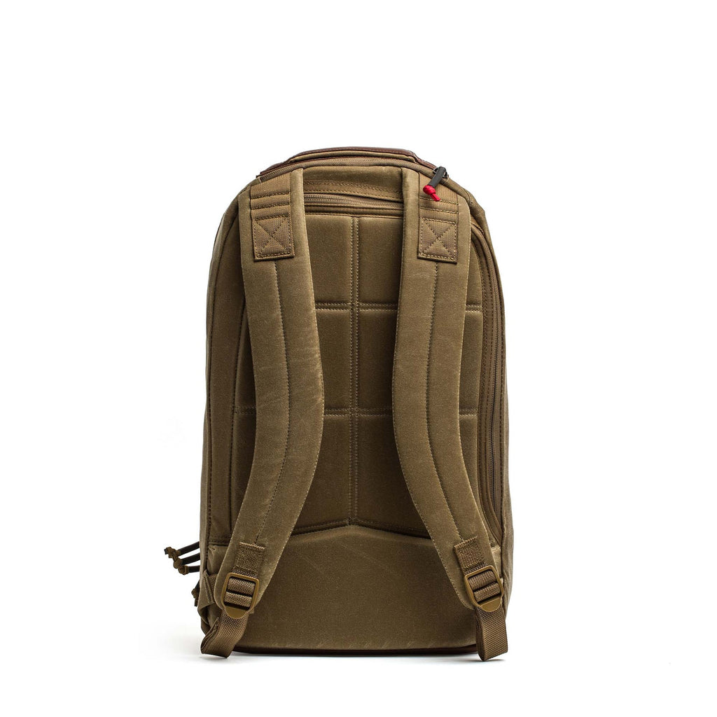 Double Compartment Bullet Ruck - Heritage Waxed Canvas - 18L