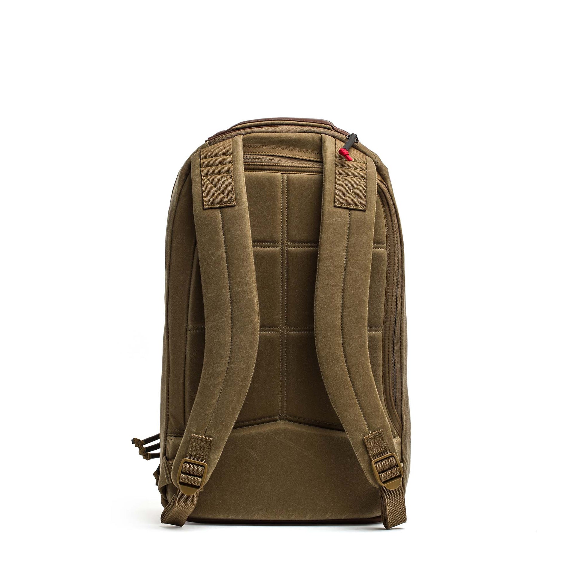 Double Compartment Bullet Ruck - Heritage Waxed Canvas - 18L
