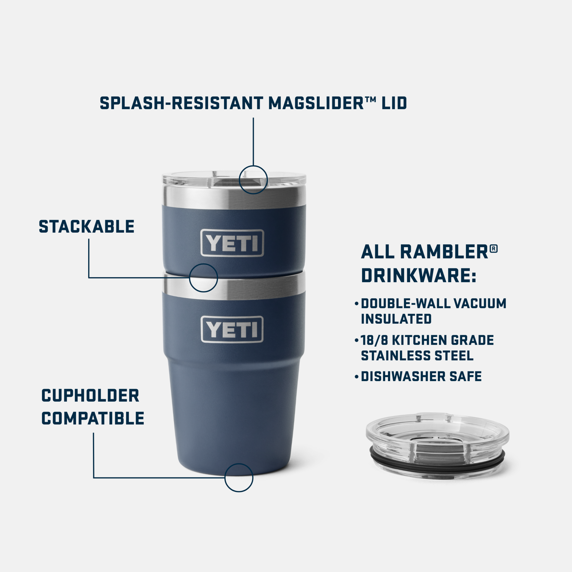 Rambler® 16oz/20oz Stackable Cup - Storming Gravity